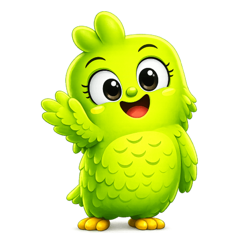 The mascot waving, inviting you to play